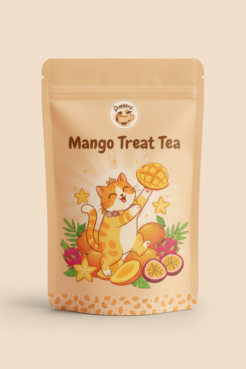 Mango Treat Tea Label