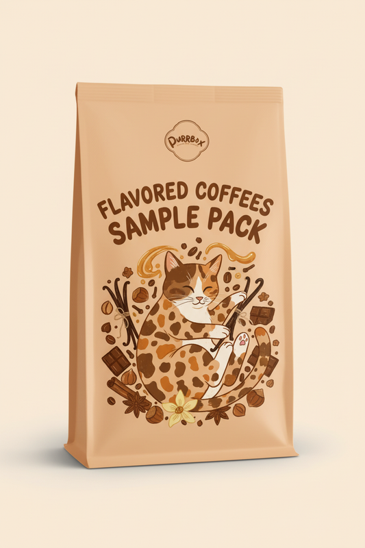 Flavored Coffees Sample Pack Label