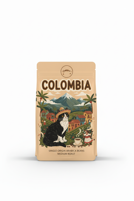 Colombia coffee bag full product mockup