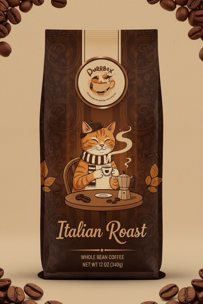 Italian Roast Coffee Bag Design